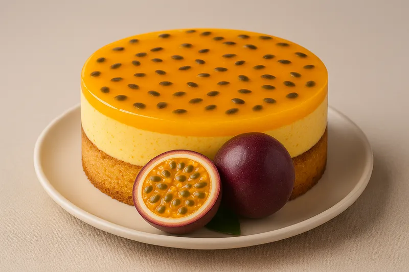Gâteau moelleux au fruit de la passion