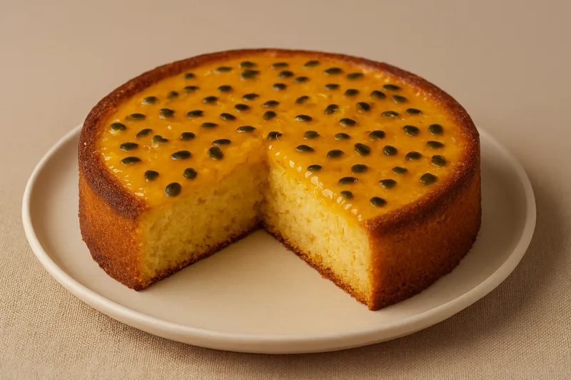 Gâteau express au fruit de la passion