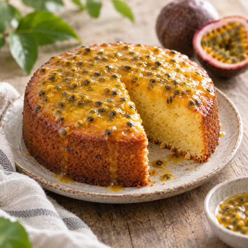 Gâteau express au fruit de la passion